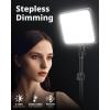 imageUBeesize 2 Pack LED Video Light Kit Photography Lighting 13quot Studio Lights with 65quot Tripod Stand and Phone Holders Podcast Lighting for Video RecordingTiktokYouTube2pack