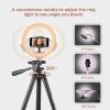 imageUBeesize 2 Pack LED Video Light Kit Photography Lighting 13quot Studio Lights with 65quot Tripod Stand and Phone Holders Podcast Lighting for Video RecordingTiktokYouTube1pack