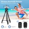 imageUBeesize 54 Camera Tripod Phone Tripods for iPhone with Bag Travel Tripode Stand with Remote Compatible with iPhone 17161514131211 Android Phones Cameras DSLR and Gopro54