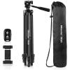 imageUBeesize 54 Camera Tripod Phone Tripods for iPhone with Bag Travel Tripode Stand with Remote Compatible with iPhone 17161514131211 Android Phones Cameras DSLR and Gopro50