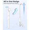 imageUBeesize 62 Magnetic Selfie Stick Phone Tripod with Wireless Remote Extendable Cell Phone Tripod Stand Compatible with MagSafe Cellphone Tripod for iPhone 17 16 15 14 13 12 and Android PhonesWhite