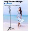 imageUBeesize 64 Extendable Selfie Stick Tripod with Light ampamp Remote Adjustable Phone Tripod Stand for iPhone 1711 Android Camera Travel Vlogging ampamp Video Recording