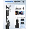 imageUBeesize 64 Extendable Selfie Stick Tripod with Light ampamp Remote Adjustable Phone Tripod Stand for iPhone 1711 Android Camera Travel Vlogging ampamp Video Recording
