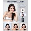 imageUBeesize Auto Face Tracking Tripod with Adjustable Desk Tripod 360 Rotating vlogging kit for iPhone with Remote ampamp Gesture Control Rechargeable Selfie Fill Light No App Required