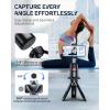 imageUBeesize Auto Face Tracking Tripod with Adjustable Desk Tripod 360 Rotating vlogging kit for iPhone with Remote ampamp Gesture Control Rechargeable Selfie Fill Light No App Required