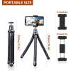 imageUBeesize Extendable Phone Tripod Flexible Tripods with Remote 3 in 1 Selfie Stick with Gopro Mount iPhone Stand for Recording Volgging Live Streaming Fit for Cell Phones Canon Sony CamerasRegular