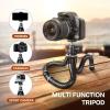imageUBeesize Extendable Phone Tripod Flexible Tripods with Remote 3 in 1 Selfie Stick with Gopro Mount iPhone Stand for Recording Volgging Live Streaming Fit for Cell Phones Canon Sony CamerasRegular
