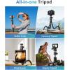 imageUBeesize Extendable Phone Tripod Flexible Tripods with Remote 3 in 1 Selfie Stick with Gopro Mount iPhone Stand for Recording Volgging Live Streaming Fit for Cell Phones Canon Sony CamerasStretchable