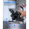 imageUBeesize Gym Magnetic Phone Holder 1Sec Install 360 Adjustable Ball Joint and Durable Base Universal Magnetic Phone Mount with Smartphones Works on Any Surface Metal Plate IncludedPhone Clip