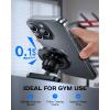 imageUBeesize Gym Magnetic Phone Holder 1Sec Install 360 Adjustable Ball Joint and Durable Base Universal Magnetic Phone Mount with Smartphones Works on Any Surface Metal Plate IncludedMagnetic Head