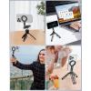 imageUBeesize Magnetic Portable Tripod for iPhone MagSafe Mini Phone Stand ampamp Universal Tripod Mount Foldable Aluminum Phone Holder for iPhone 1615141312 Pocket Travel Desktop All in One