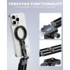 imageUBeesize Magnetic Portable Tripod for iPhone MagSafe Mini Phone Stand ampamp Universal Tripod Mount Foldable Aluminum Phone Holder for iPhone 1615141312 Pocket Travel Desktop All in One