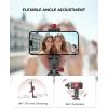 imageUBeesize Metal Phone Tripod Mount Cold Shoes with Arca QR Base 3 Control Knob 360 Cell Phone Tripod Adapter for iPhone Samsung Desktop Tripod Smartphone Holder for Video Streaming Vlogging RigMetal