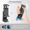 imageUBeesize Metal Phone Tripod Mount Cold Shoes with Arca QR Base 3 Control Knob 360 Cell Phone Tripod Adapter for iPhone Samsung Desktop Tripod Smartphone Holder for Video Streaming Vlogging RigStandard