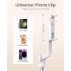 imageUBeesize Selfie Stick Tripod for iPhone and Android 52 Extendable Phone Tripod Stand with Remote Portable Selfie Sticks with Phone Holder for Video Recording ampamp TravelWhite