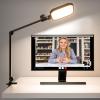 imageUBeesize Streaming Light 1 Pack 8quot Ring Light for Desk with Clamp and Adjustable Arm Zoom Lighting for Computer Video Conference Lighting for Home Office Video Calls Streaming Podcasting