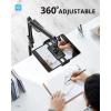 imageUBeesize Tablet Stand Holder for Bed ampamp Floor 97LB Heavy Duty Adjustable iPad Stand 360 Swivel Stretchable Arm Compatible with iPad Pro Air Mini 12997 Kindle Cell Phones 4913Heavy Base