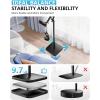 imageUBeesize Tablet Stand Holder for Bed ampamp Floor 97LB Heavy Duty Adjustable iPad Stand 360 Swivel Stretchable Arm Compatible with iPad Pro Air Mini 12997 Kindle Cell Phones 4913Heavy Base