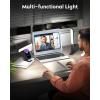 imageUBeesize Video Conference Lighting LED Streaming Light for Video Calls Webcam Light with Adjustable Monitor Mount Zoom Lighting for Computer Laptop Ring Light for Video Recording Double KitRounded Bar Light