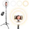 imageUBeesize 12 RGB Selfie Ring Light with 62 Extendable Tripod Stand ampamp Remote LED Light with Phone Holder for Video RecordingMakeupContent Creator YouTubeTikTokTwitch Phone Camera ampamp WebcamBlack