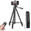 imageUBeesize 54 Camera Tripod Phone Tripods for iPhone with Bag Travel Tripode Stand with Remote Compatible with iPhone 17161514131211 Android Phones Cameras DSLR and Gopro50