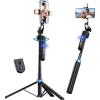 imageUBeesize 70 Auto Face Tracking Tripod 360 Rotation with Stand Phone Tripod with Fill Light Selfie Stick ampamp Phone Stand for Recording VlogLive StreamVideoTikTok Compatible with iPhoneAndroid