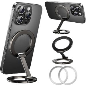 imageUBeesize Magsafe Phone Ring Stand Portable Magnetic Phone Grip and Double Side Holder for Desk Travel Kitchen Gym MagSafe Kickstand for iPhone 171615141312 Series MagSafe Case All Phones