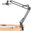 imageUBeesize Overhead Phone Mount Flexible Webcam Arm with Phone Holder and Ball Head Overhead Tripod for Phone Drawing Live Streaming Cooking Flat Photography