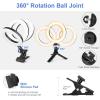 imageUBeesize 105in Laptop Ring Light with Stand and Phone Holder for Desk Zoom Lighting for Computer Video Recording Streaming Video Conference Video CallsRing Light