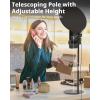 imageUBeesize 105in Laptop Ring Light with Stand and Phone Holder for Desk Zoom Lighting for Computer Video Recording Streaming Video Conference Video CallsFullScreen Light