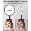 imageUBeesize 105in Laptop Ring Light with Stand and Phone Holder for Desk Zoom Lighting for Computer Video Recording Streaming Video Conference Video CallsFullScreen Light