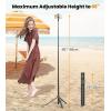 imageTONEOF 66quot AutoOpen Phone Tripod Black Bundle with 3000mAh Selfie Light 40 LED Phone Light with Clip ampamp Cold Shoe Mount for Video ConferencesCameraLaptopStreamingMakeup