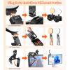 imageTONEOF 66quot AutoOpen Phone Tripod Black Bundle with 3000mAh Selfie Light 40 LED Phone Light with Clip ampamp Cold Shoe Mount for Video ConferencesCameraLaptopStreamingMakeup