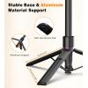 imageTONEOF 68quot Magnetic Tripod Black Bundle with 3000mAh Selfie Light 40 LED Phone Light with Clip ampamp Cold Shoe Mount for Video ConferencesCameraLaptopStreamingMakeup