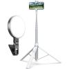 imageTONEOF 66quot AutoOpen Phone Tripod White Bundle with 3000mAh Selfie Light 40 LED Phone Light with Clip ampamp Cold Shoe Mount for Video ConferencesCameraLaptopStreamingMakeup