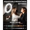 imageUBeesize 12quot Ring Light with 74quot Extendable Tripod Stand ampamp iPad Phone Holder LED Circle Light with PhoneTablet Holder for Video Recording Photography Live Stream Makeup Webcam TikTok YouTube