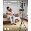 imageUBeesize 12quot Ring Light with 74quot Extendable Tripod Stand ampamp iPad Phone Holder LED Circle Light with PhoneTablet Holder for Video Recording Photography Live Stream Makeup Webcam TikTok YouTube