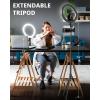 imageUBeesize 12quot Ring Light with 74quot Extendable Tripod Stand ampamp iPad Phone Holder LED Circle Light with PhoneTablet Holder for Video Recording Photography Live Stream Makeup Webcam TikTok YouTube