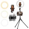 imageUBeesize 12quot Ring Light with 74quot Extendable Tripod Stand ampamp iPad Phone Holder LED Circle Light with PhoneTablet Holder for Video Recording Photography Live Stream Makeup Webcam TikTok YouTube