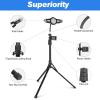 image:imageUBeesize 67in iPad Tripod Stand 360 Rotating Tablet Mount amp Phone Holder Compatible with 99157 Inches Tablets67in