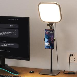 image:imageUBeesize Zoom Lighting for Computer Video Conference Lighting for Video Calls Desk Light with Stand and Phone Holder for Webcam Home Office Podcast Online Meetings Live Streaming2 Pack1pack