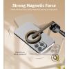image:imageTONEOF 68 Magnetic Selfie Stick Tripod with Aluminum Strong Magnetic Holder for Magsafe 360 Rotatable Travel Phone Tripod Stand with Metal Ring amp Rechargeable Remote for iPhoneAndroidOrangeBlack