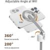 image:imageTONEOF 68 Magnetic Selfie Stick Tripod with Aluminum Strong Magnetic Holder for Magsafe 360 Rotatable Travel Phone Tripod Stand with Metal Ring amp Rechargeable Remote for iPhoneAndroidOrangeWhite