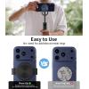 image:imageTONEOF 68 Magnetic Tripod White Bundle with Phone Mount Black1 Pack Quick Installation amp Easy Removal Clip for All PhonesMagnetic TripodSmartphone Magnet Mounts