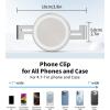 image:imageTONEOF Phone Clamp for Magnet with Metal RingPhone Mount Adapter for Magsafe Car Phone HolderQuick Installation amp Easy Removal Clip for All PhonesMagnetic TripodMagnet Mounts Black1 PackBeige Gray