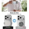 image:imageTONEOF Phone Clamp for Magnet with Metal RingPhone Mount Adapter for Magsafe Car Phone HolderQuick Installation amp Easy Removal Clip for All PhonesMagnetic TripodMagnet Mounts Black1 PackBeige Gray