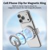 image:imageTONEOF Phone Clamp for Magnet with Metal RingPhone Mount Adapter for Magsafe Car Phone HolderQuick Installation amp Easy Removal Clip for All PhonesMagnetic TripodMagnet Mounts Black1 PackBeige Gray