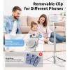 image:imageTONEOF Phone Clamp for Magnet with Metal RingPhone Mount Adapter for Magsafe Car Phone HolderQuick Installation amp Easy Removal Clip for All PhonesMagnetic TripodMagnet Mounts Black1 PackBeige Gray
