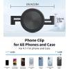image:imageTONEOF Phone Clamp for Magnet with Metal RingPhone Mount Adapter for Magsafe Car Phone HolderQuick Installation amp Easy Removal Clip for All PhonesMagnetic TripodMagnet Mounts Black1 PackBlack