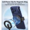 image:imageTONEOF Phone Clamp for Magnet with Metal RingPhone Mount Adapter for Magsafe Car Phone HolderQuick Installation amp Easy Removal Clip for All PhonesMagnetic TripodMagnet Mounts Black1 PackBlack
